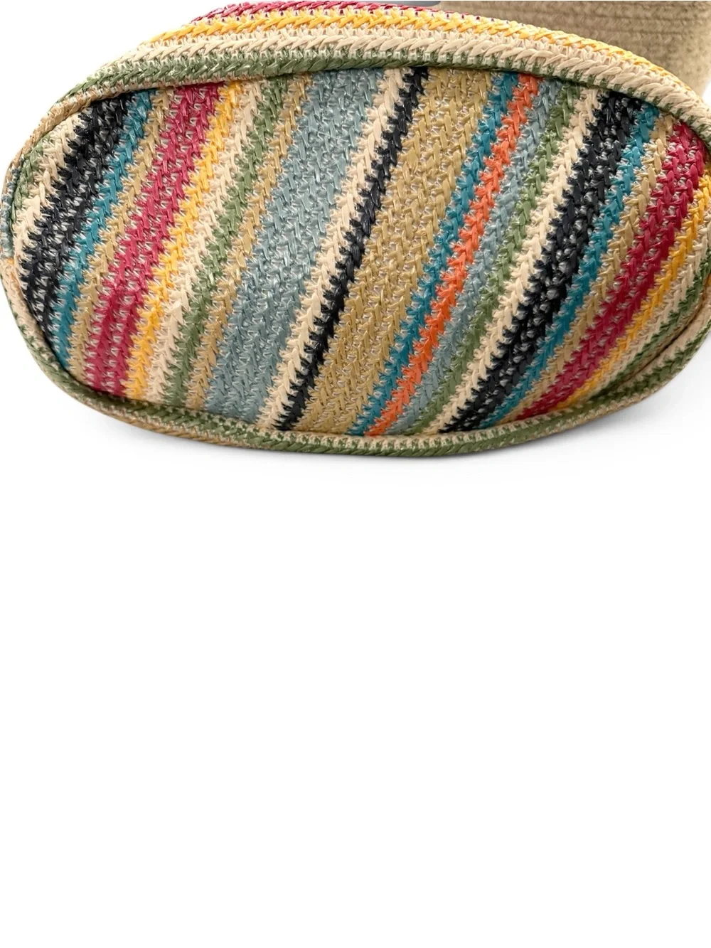 5 for $25!! NWOT Multicolor-ful Rainbow Striped Tote Shopping Beach Bag